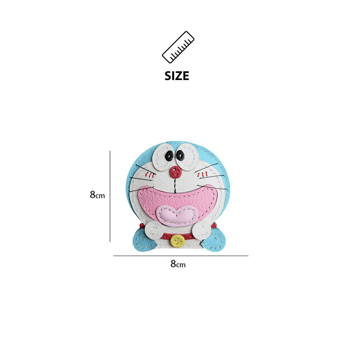 CUCUBIRD POPSEWING® Sheep Leather Doraemon Bag Charm DIY Kit  