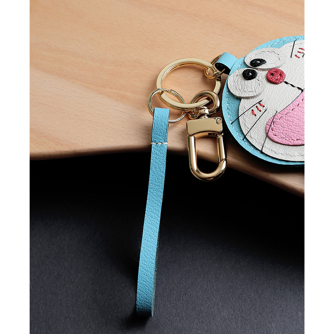 CUCUBIRD POPSEWING® Sheep Leather Doraemon Bag Charm DIY Kit  