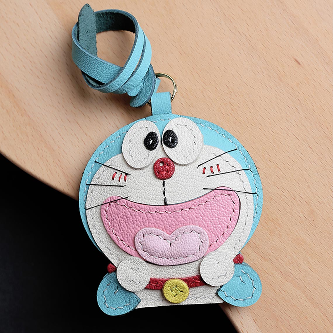 CUCUBIRD POPSEWING® Sheep Leather Doraemon Bag Charm DIY Kit  