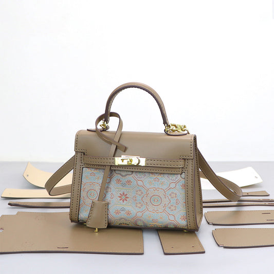 CUCUBIRD POPSEWING® Leather Dustbag Recycle Kelly Bag DIY Kit  