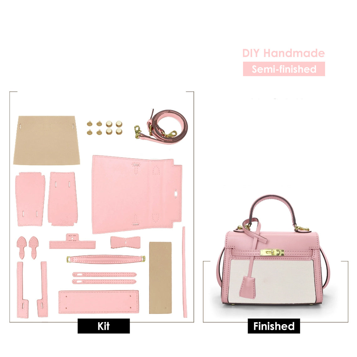 CUCUBIRD POPSEWING® Leather Dustbag Recycle Kelli Bag DIY Kit  