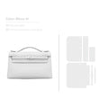 CUCUBIRD CUCUBIRD Full Grain Leather Inspired Kelly Clutch - Advanced DIY Kits Blanc 01 / Gold 
