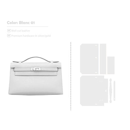 CUCUBIRD Full Grain Leather Inspired Kelly Clutch - Advanced DIY Kits