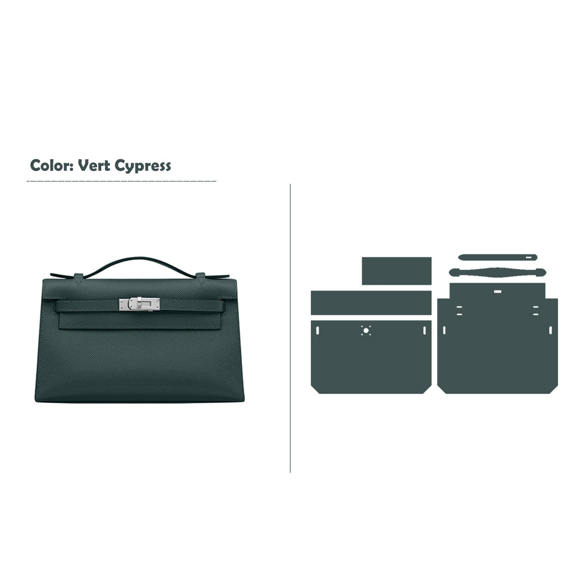 CUCUBIRD POPSEWING® Full Grain Leather Inspired Kelli Clutch - Advanced DIY Kits  