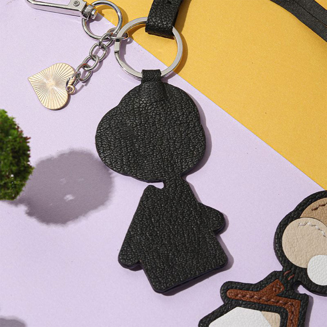 CUCUBIRD Leather Dream House Charm Keychain DIY Kits