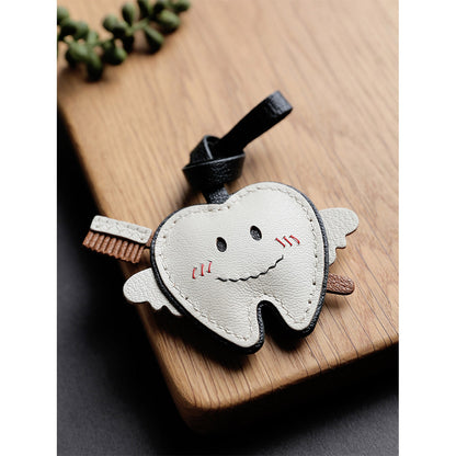 CUCUBIRD Leather Little Teeth Bag Charm DIY Kits