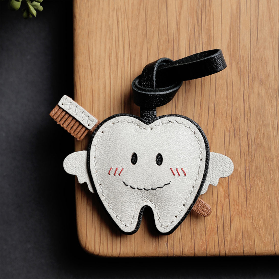 CUCUBIRD CUCUBIRD Leather Little Teeth Bag Charm DIY Kits Charm 