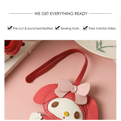 CUCUBIRD POPSEWING® Leather Melo Keychain DIY Kit  