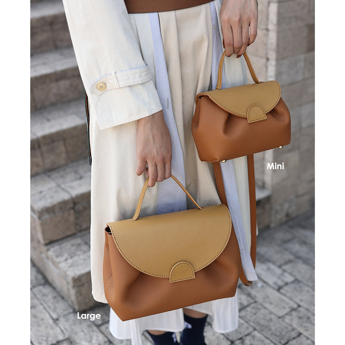 CUCUBIRD POPSEWING® Top Grain Leather Inspired Smile Bag DIY Kits  