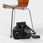 CUCUBIRD POPSEWING® Top Grain Leather Black Backpack DIY Kit  