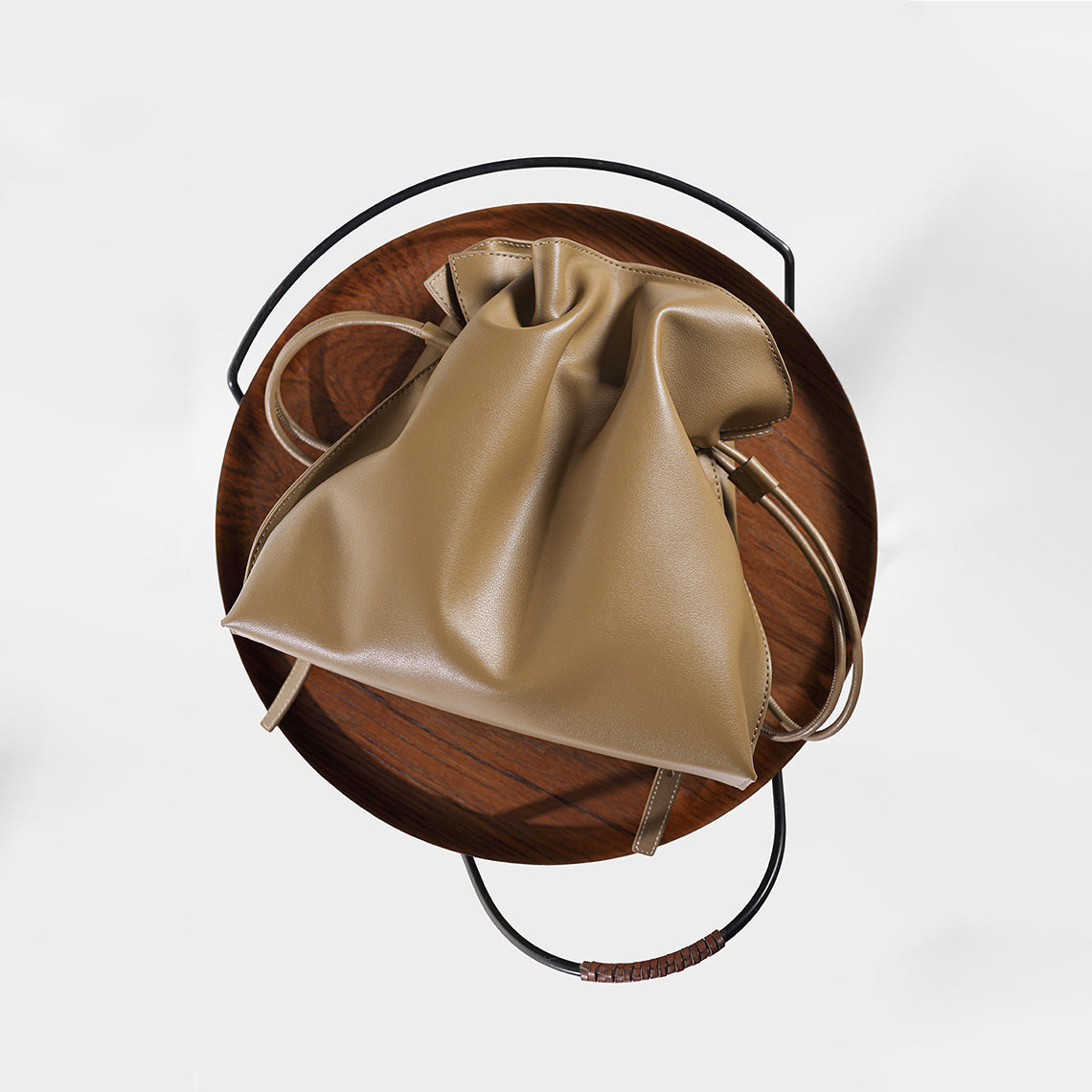 diy leather drawstring backpack CUCUBIRD® Leather Drawstring Shoulder Backpack DIY Kits