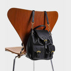 CUCUBIRD POPSEWING® Top Grain Leather Black Backpack DIY Kit  