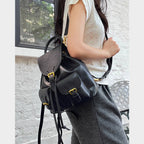 CUCUBIRD POPSEWING® Top Grain Leather Black Backpack DIY Kit  