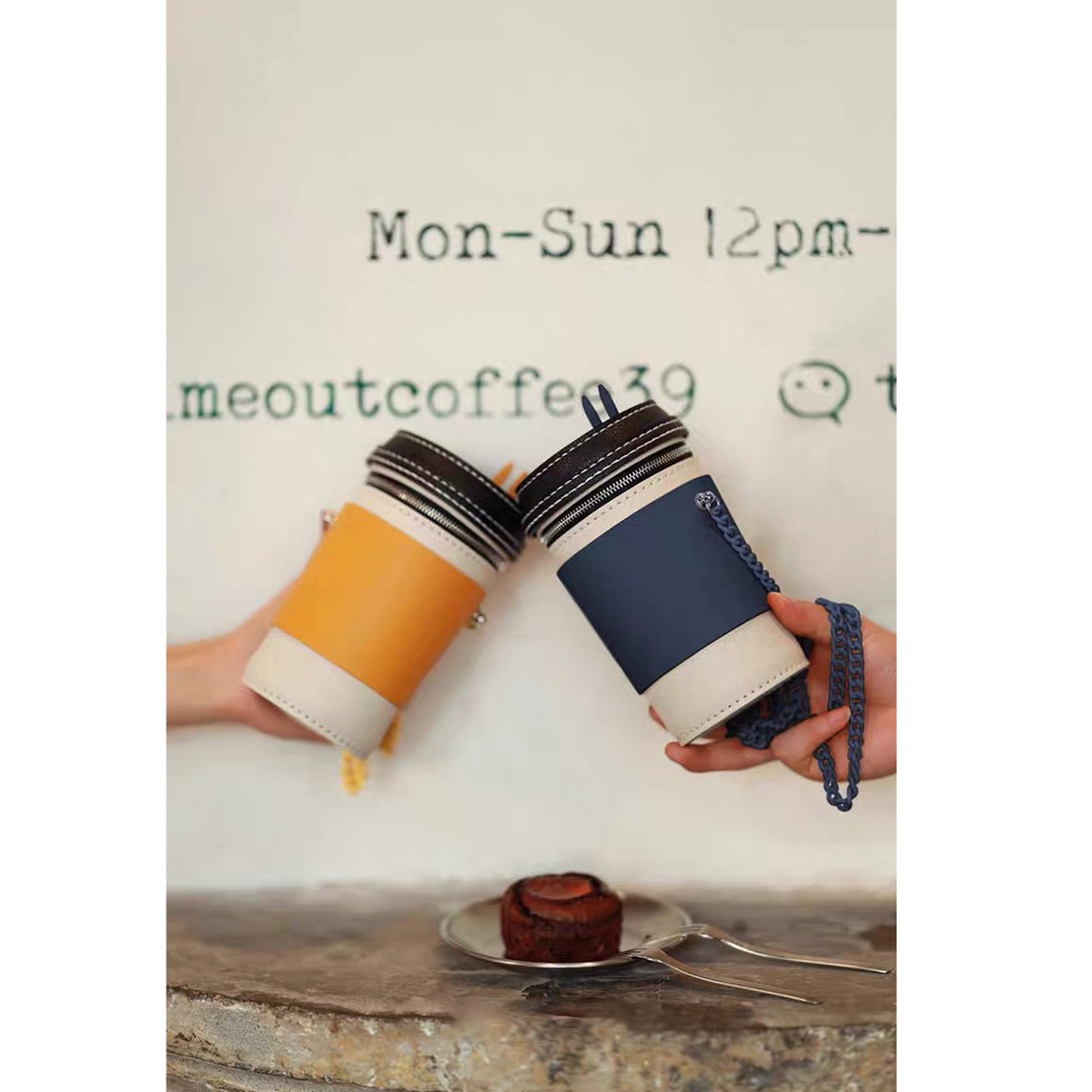 CUCUBIRD POPSEWING® Leather Coffee Cup Bag DIY Kit  
