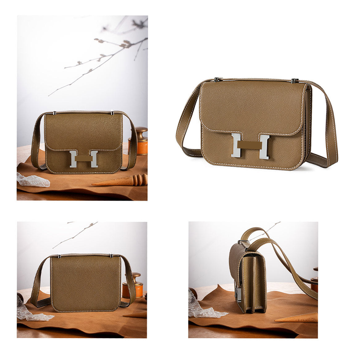 CUCUBIRD POPSEWING® Leather Square Tofu Crossbody Konstance Bag DIY Kit  