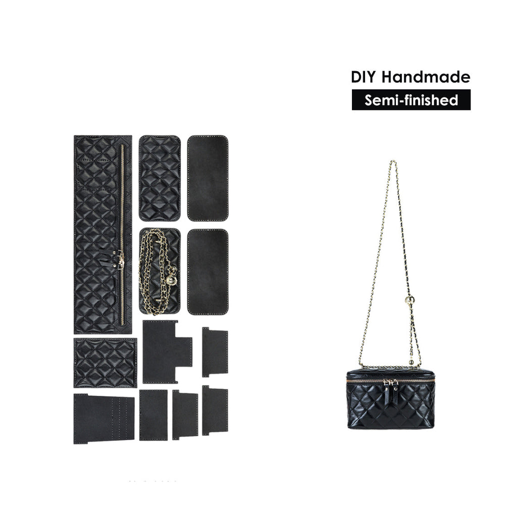CUCUBIRD POPSEWING® Top Grain Leather Quilted Box Bag DIY Kits  
