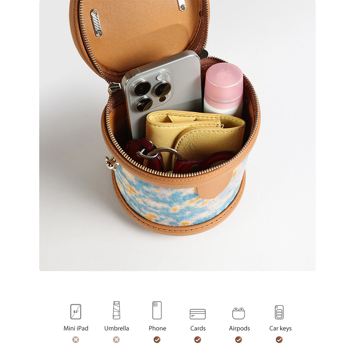 CUCUBIRD POPSEWING® Leather Patterns Bucket Bag DIY Kit  