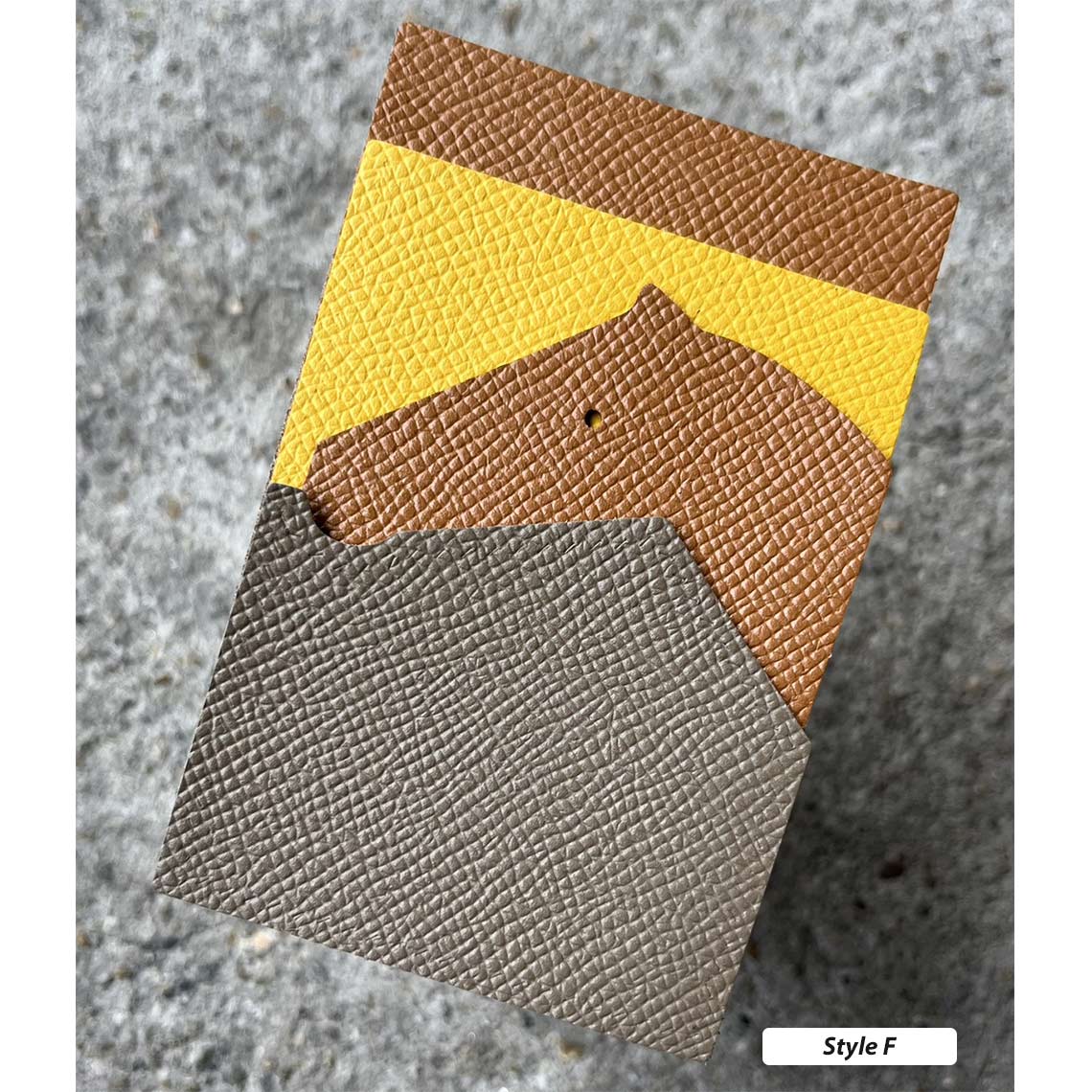 CUCUBIRD CUCUBIRD Full Grain Leather Horse Slim Card Holder DIY Kits F 