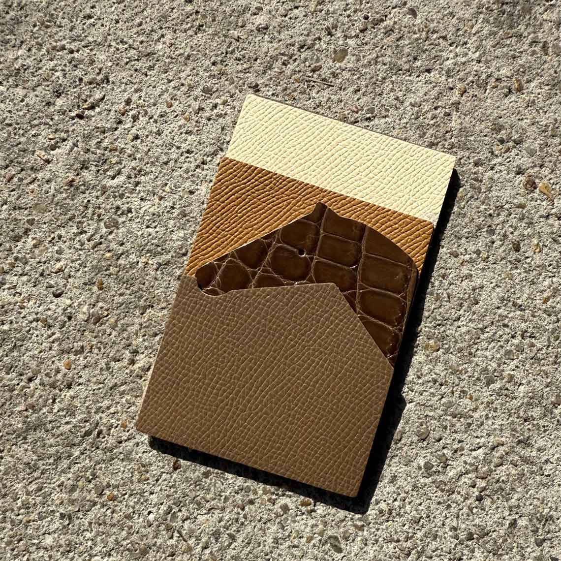 CUCUBIRD POPSEWING® Full Grain Leather Horse Slim Card Holder DIY Kits  