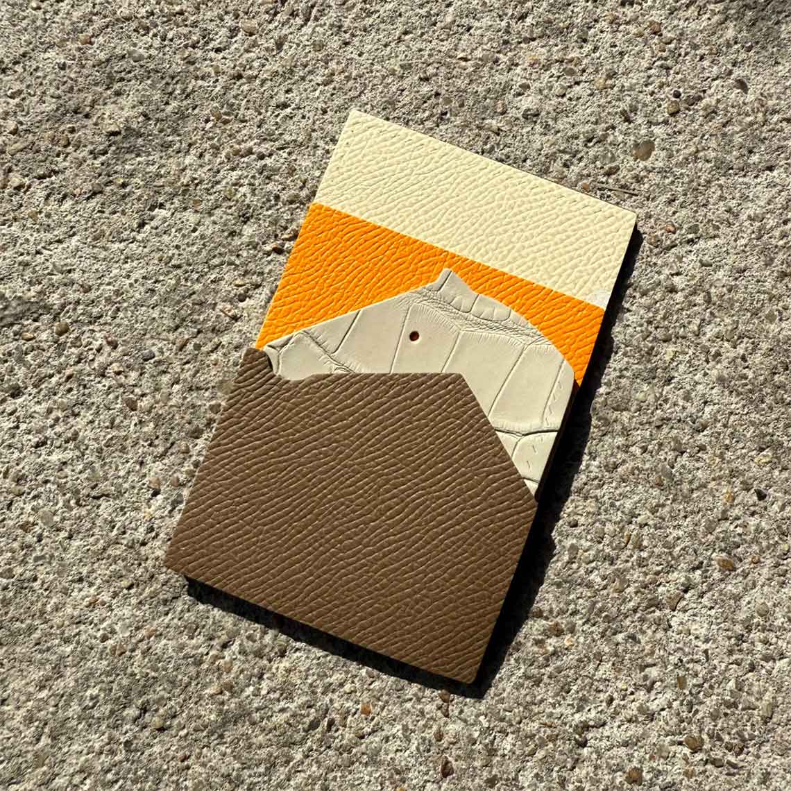 CUCUBIRD POPSEWING® Full Grain Leather Horse Slim Card Holder DIY Kits  