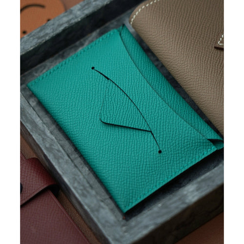 CUCUBIRD POPSEWING® Full Grain Leather Classic Envelope Card Holder DIY Kits  
