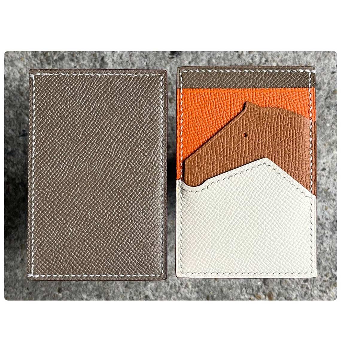 CUCUBIRD POPSEWING® Full Grain Leather Horse Slim Card Holder DIY Kits  
