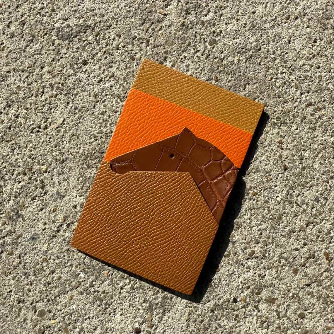 CUCUBIRD POPSEWING® Full Grain Leather Horse Slim Card Holder DIY Kits  