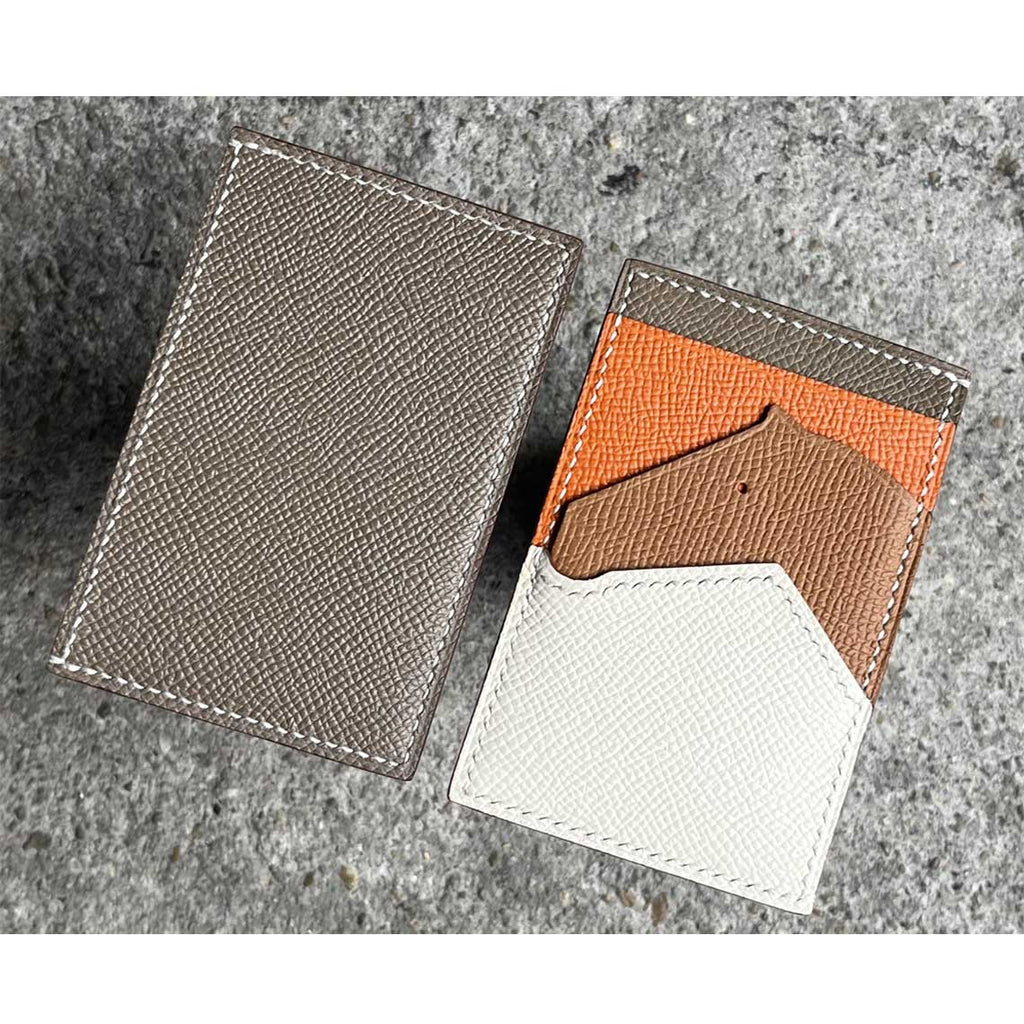 CUCUBIRD CUCUBIRD Full Grain Leather Horse Slim Card Holder DIY Kits  