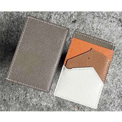 CUCUBIRD Full Grain Leather Horse Slim Card Holder DIY Kits