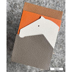 CUCUBIRD CUCUBIRD Full Grain Leather Horse Slim Card Holder DIY Kits A 