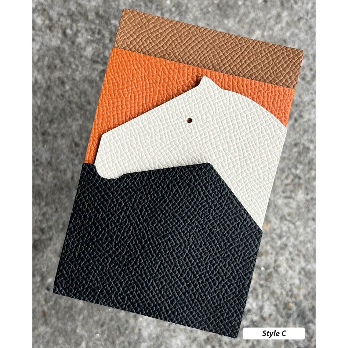 CUCUBIRD CUCUBIRD Full Grain Leather Horse Slim Card Holder DIY Kits C 