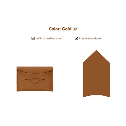 CUCUBIRD Full Grain Leather Classic Envelope Card Holder DIY Kits