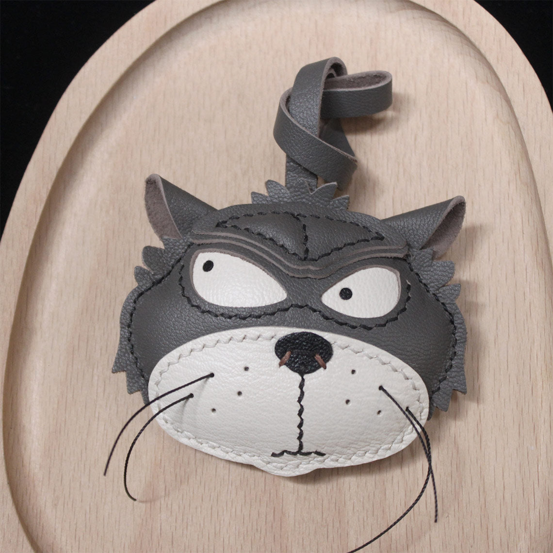 CUCUBIRD POPSEWING® Leather Fun Cat Keychain DIY Kit  