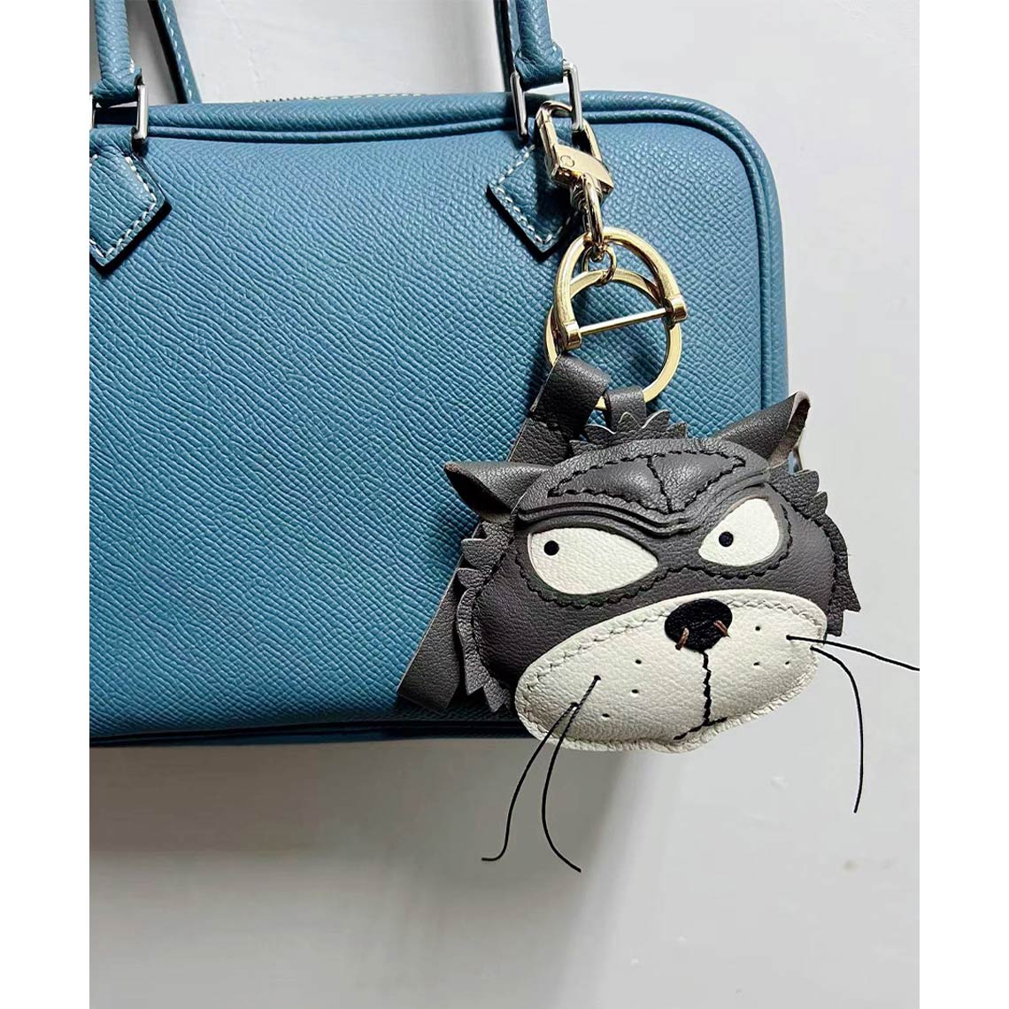 CUCUBIRD POPSEWING® Leather Fun Cat Keychain DIY Kit  
