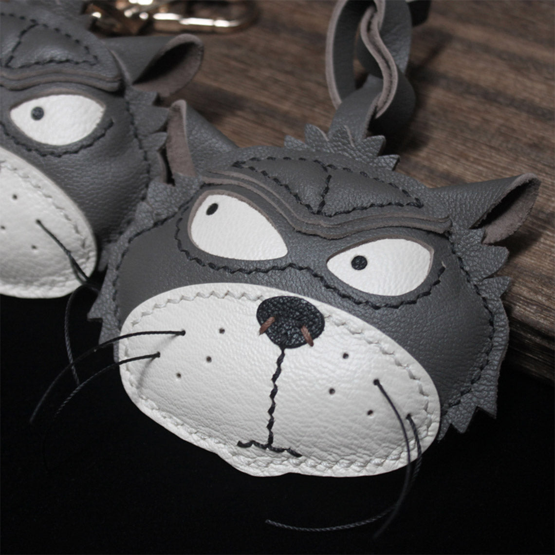 CUCUBIRD POPSEWING® Leather Fun Cat Keychain DIY Kit  