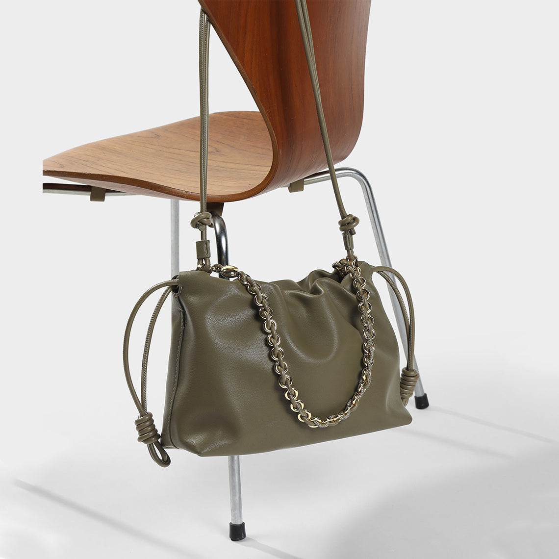 CUCUBIRD POPSEWING® Leather Drawstring Chain Clutch DIY Kit  