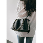 CUCUBIRD POPSEWING® Leather Drawstring Chain Clutch DIY Kit  