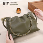 CUCUBIRD POPSEWING® Leather Drawstring Chain Clutch DIY Kit  