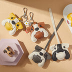 CUCUBIRD CUCUBIRD Sheep Leather Bulldog Keychain DIY Kits  
