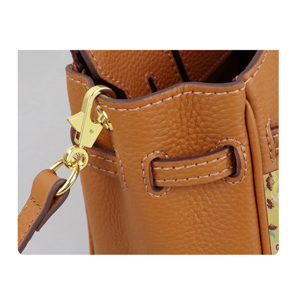 CUCUBIRD POPSEWING® Top Grain Leather Dustbag Recycle Platinum Bag DIY Kit  