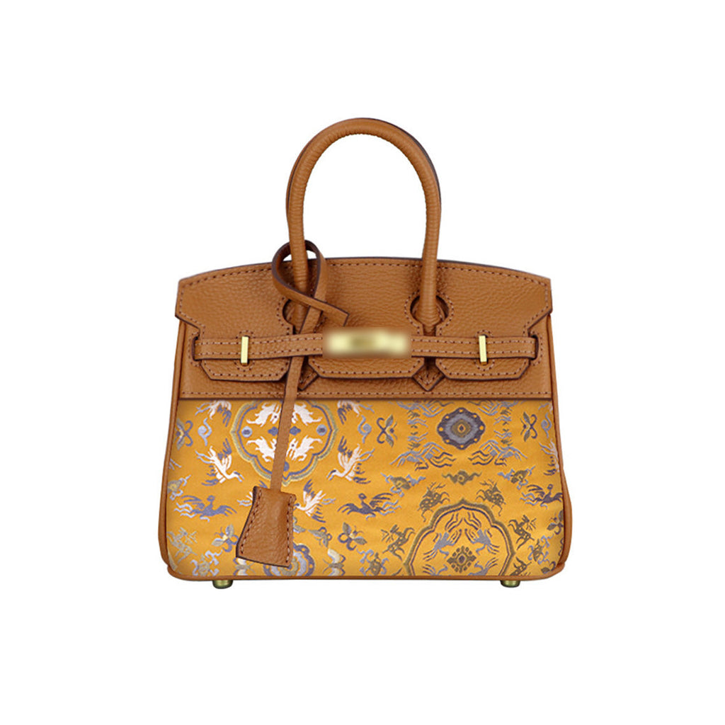 CUCUBIRD POPSEWING® Top Grain Leather Dustbag Recycle Platinum Bag DIY Kit  