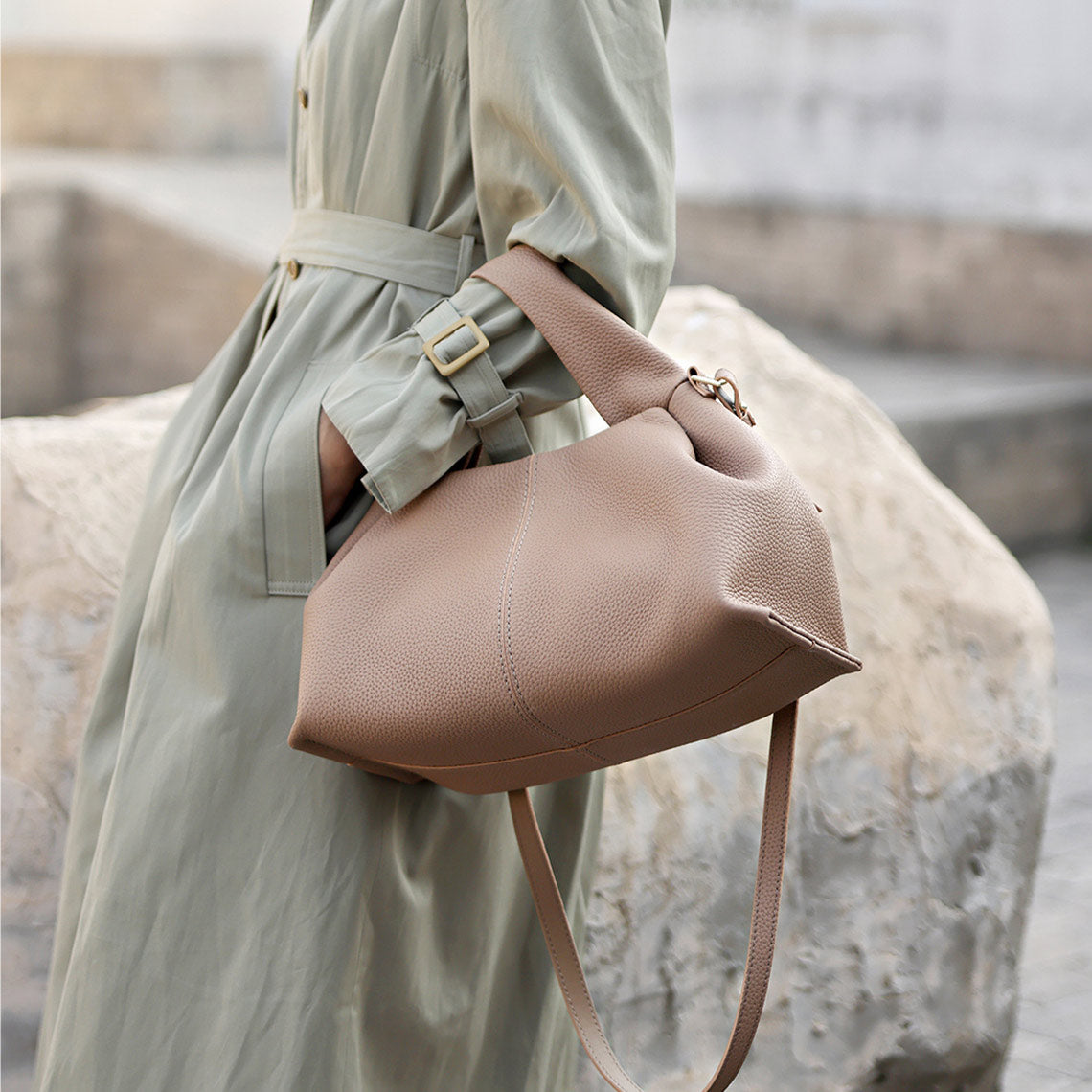 CUCUBIRD POPSEWING® Top Grain Leather Cloud Bag DIY Kits  