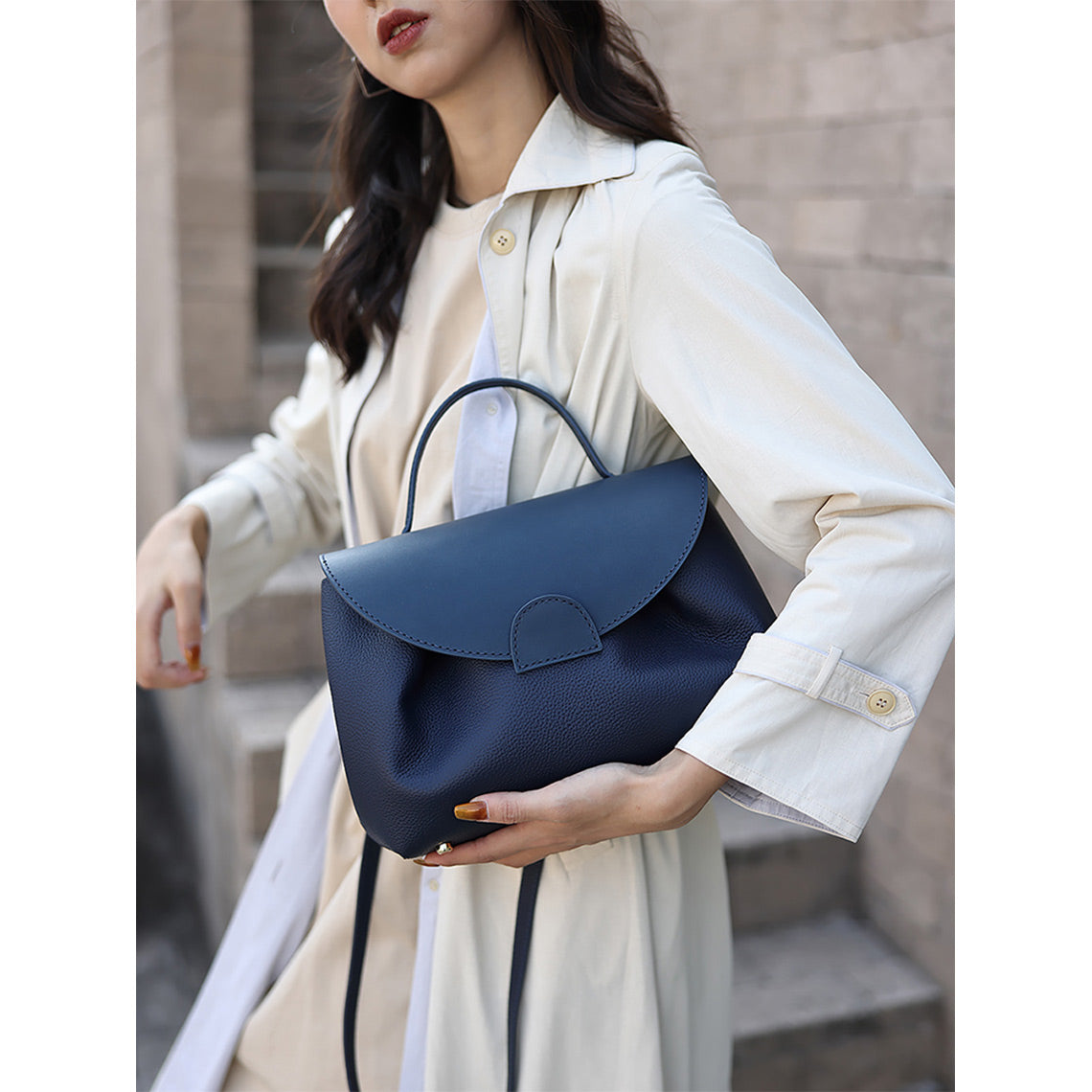 CUCUBIRD POPSEWING® Top Grain Leather Inspired Smile Bag DIY Kits  