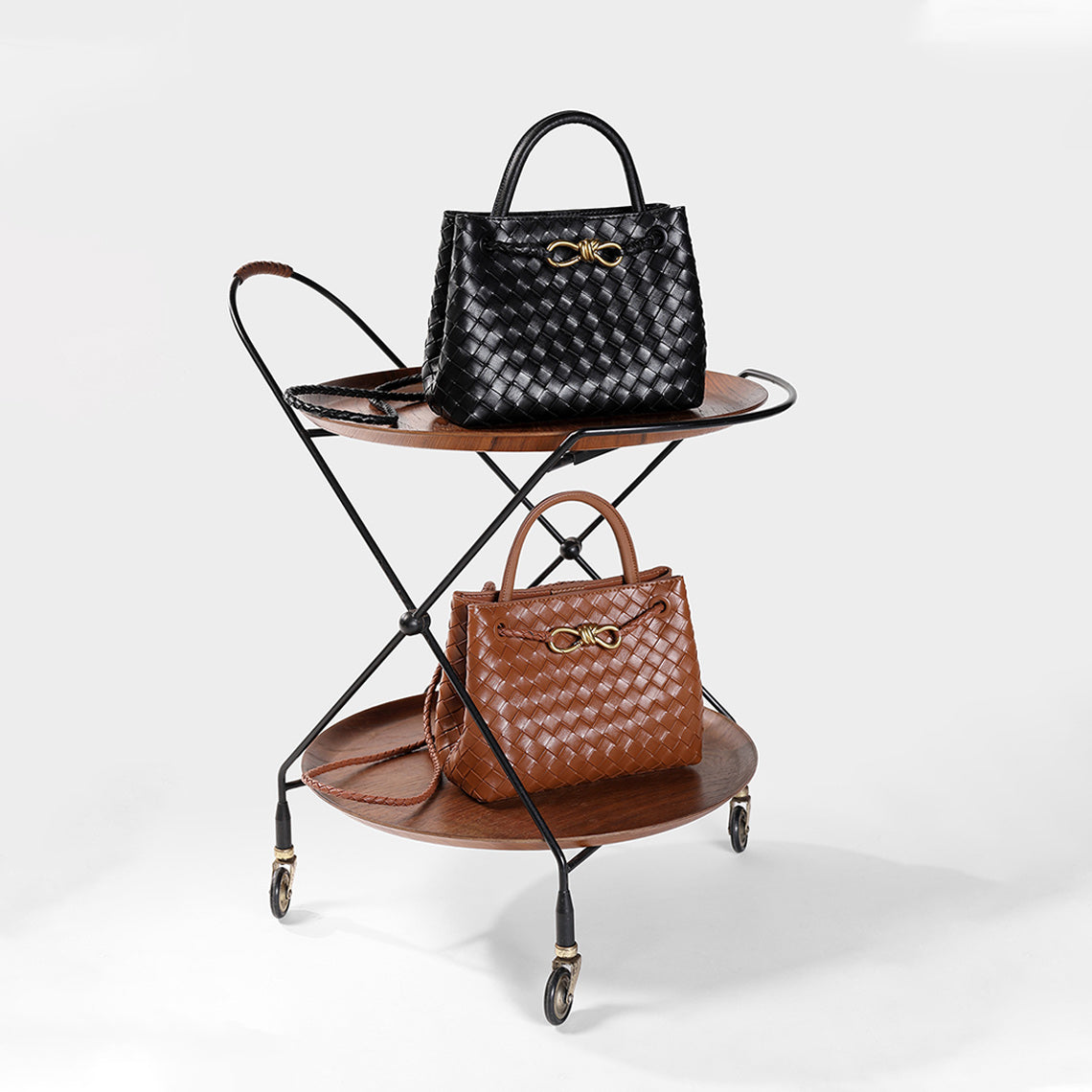 CUCUBIRD CUCUBIRD Leather Small Intrecciato Tote DIY Kits  