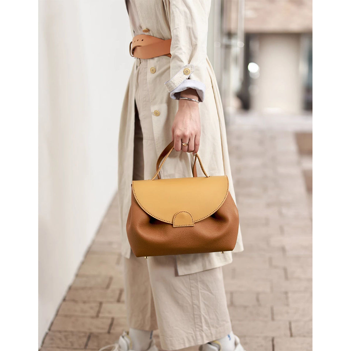 CUCUBIRD POPSEWING® Top Grain Leather Inspired Smile Bag DIY Kits  