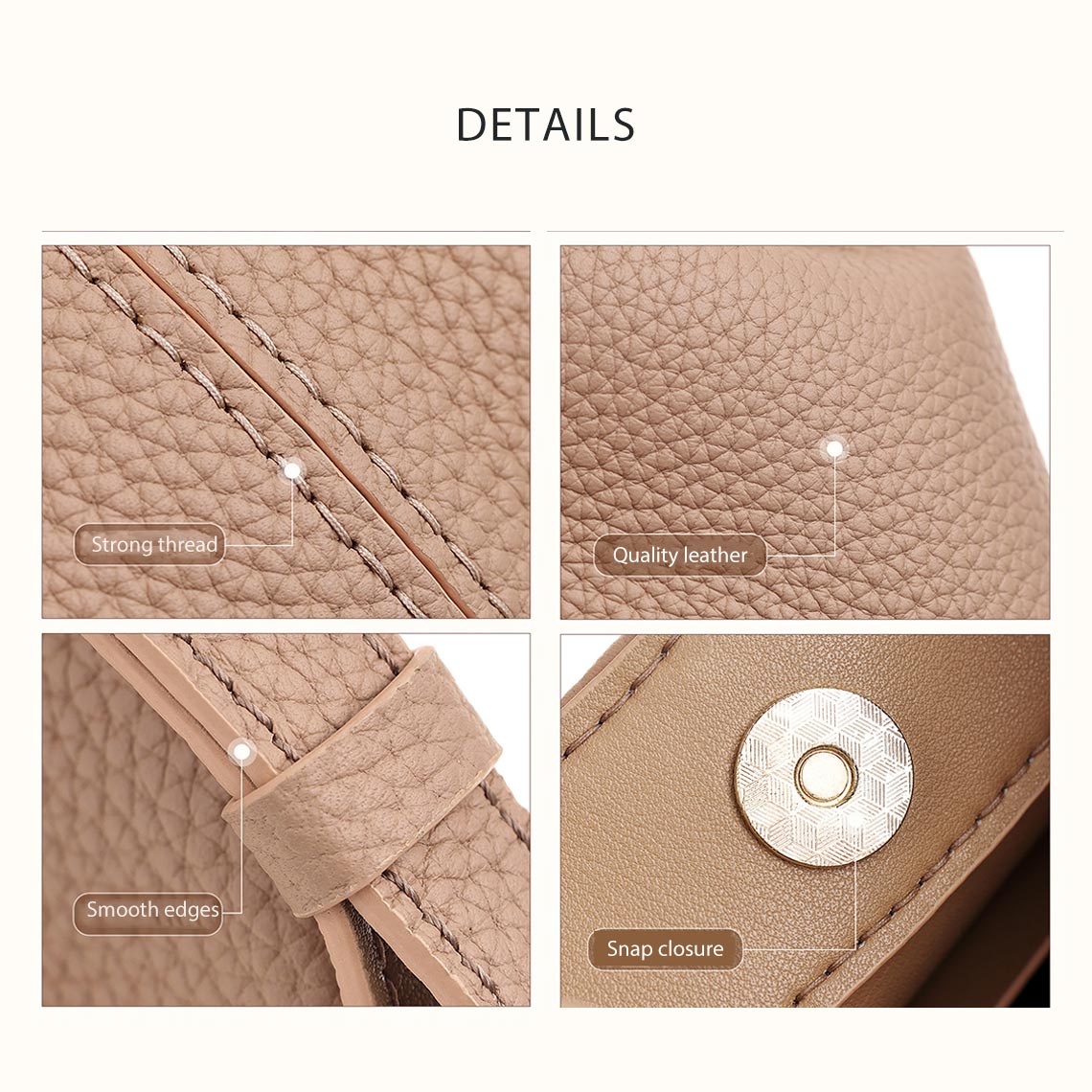 CUCUBIRD POPSEWING® Top Grain Leather Cloud Bag DIY Kits  