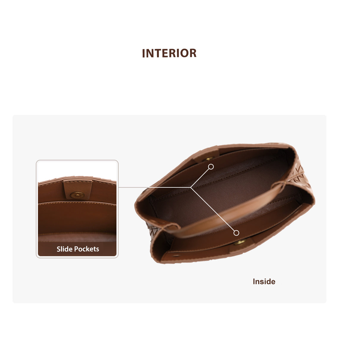 CUCUBIRD CUCUBIRD Leather Small Intrecciato Tote DIY Kits  