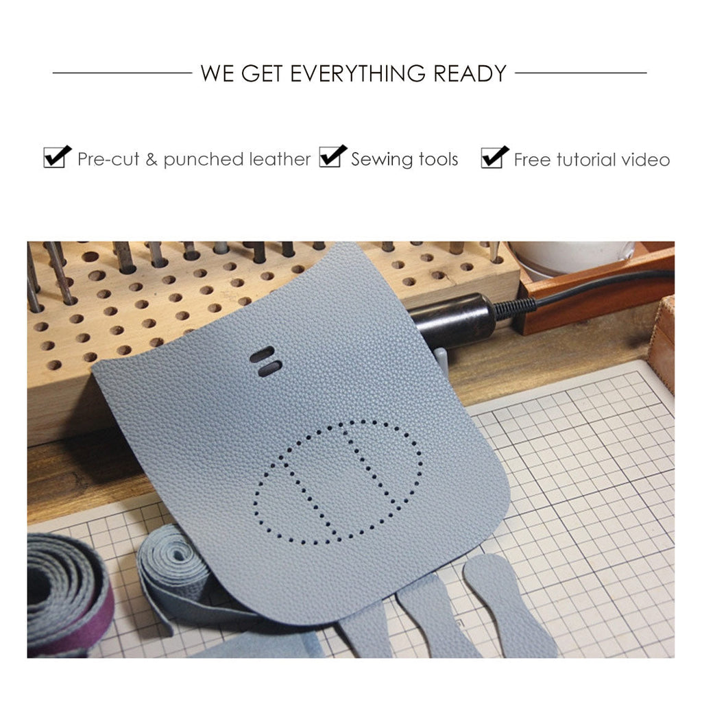 CUCUBIRD POPSEWING® Full Grain Leather Mini Eveline Bag DIY Kit  
