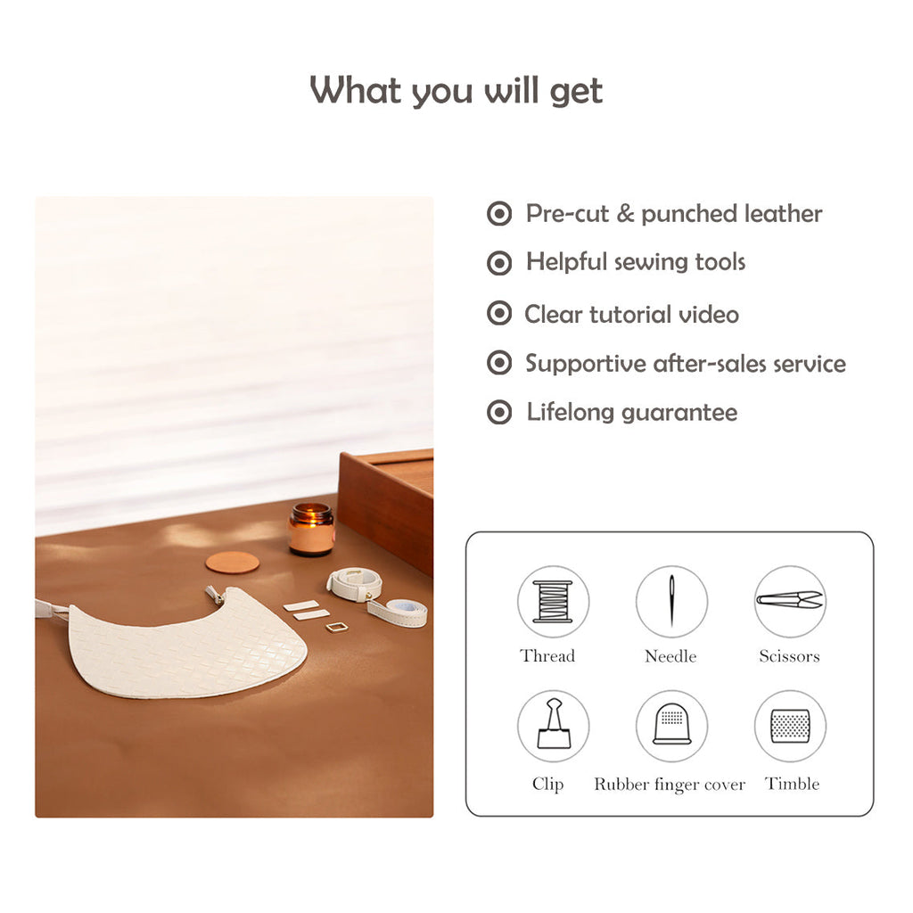 CUCUBIRD CUCUBIRD Leather Woven Hobo Bag DIY Kits  