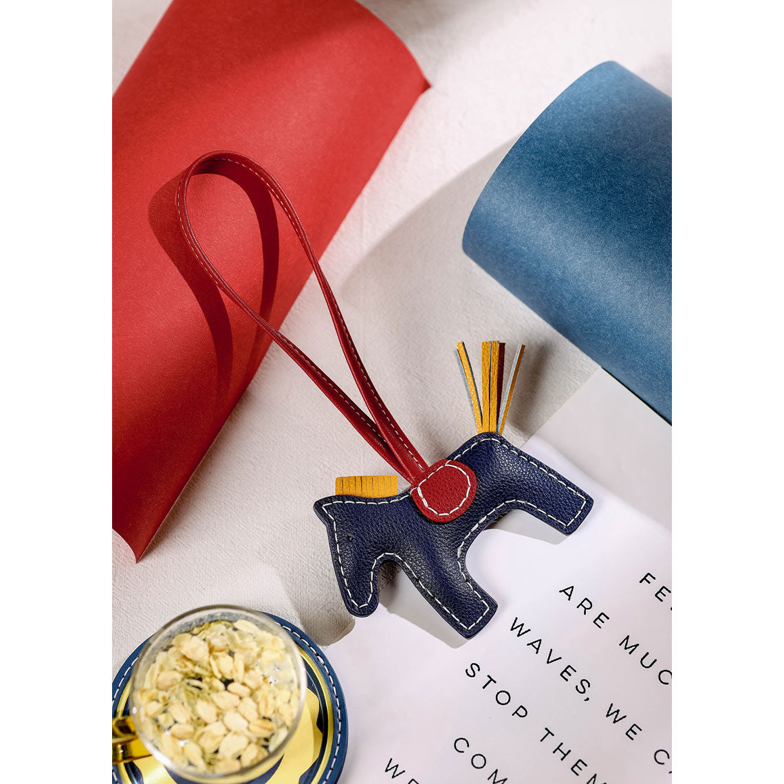 CUCUBIRD POPSEWING® Leather Horse Bag Charm DIY Kit  